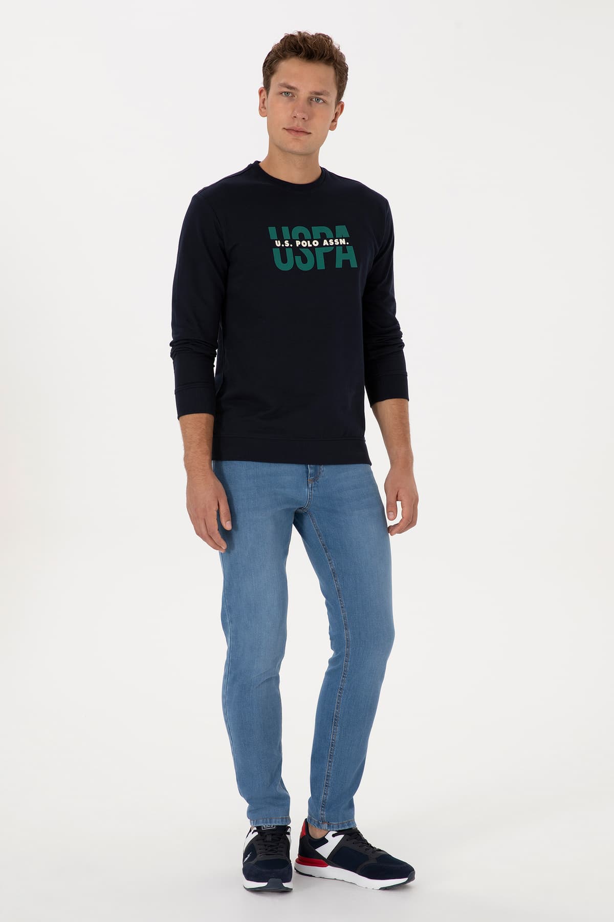 سوئیشرت مردانه U.S. Polo Assn. فیت معمولی یقه گرد سرمهای مدل 50308149-VR033 سوئیشرت مردانه U.S. Polo Assn. فیت معمولی یقه گرد سرمهای مدل 50308149-VR033