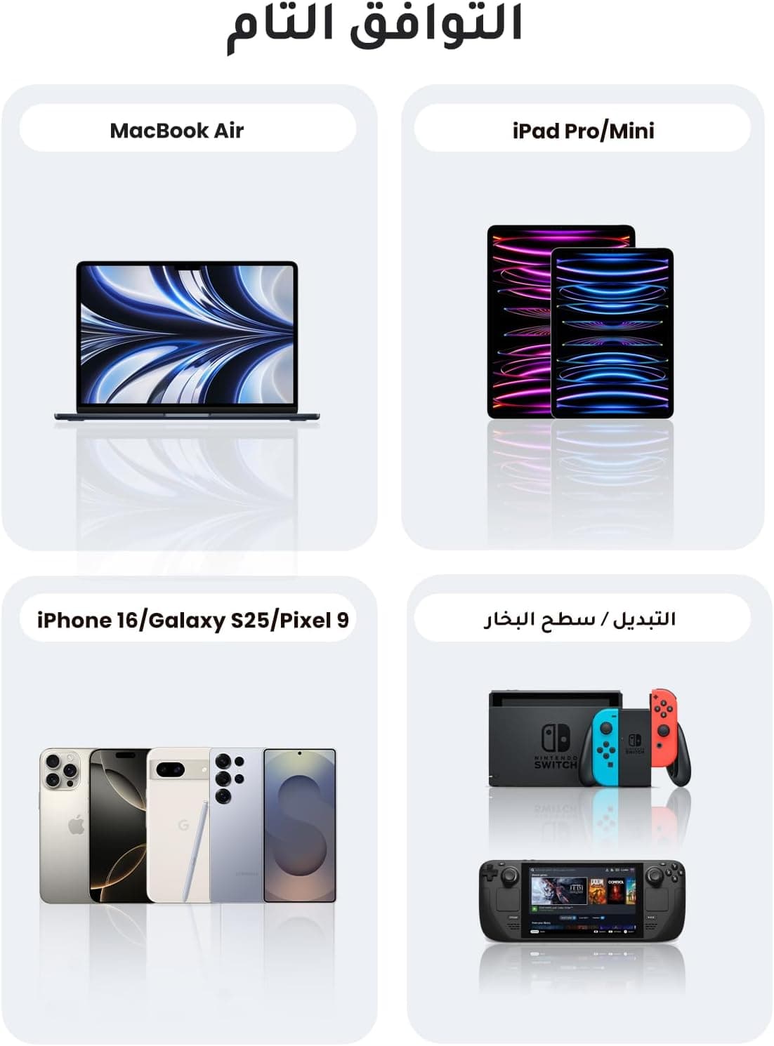 کابل UGREEN USB C به USB C شارژ سریع 60W 1M مشکی PVC کابل UGREEN USB C به USB C شارژ سریع 60W 1M مشکی PVC