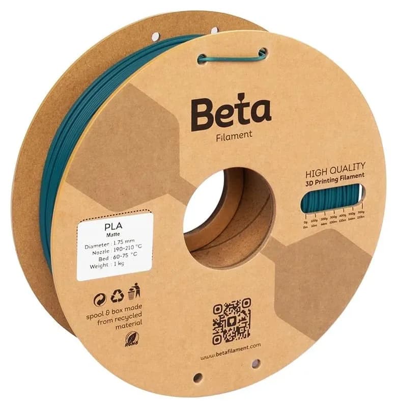 فیلامنت پرینتر سه بعدی Beta PLA-Matte سبز زمردی فیلامنت پرینتر سه بعدی Beta PLA-Matte سبز زمردی