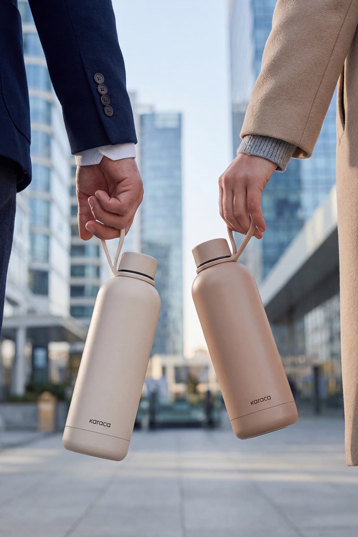 ترموس استیل ضدنشت Karaca Aly با روکش نرم 500 ml رنگ سنگی ترموس استیل ضدنشت Karaca Aly با روکش نرم 500 ml رنگ سنگی