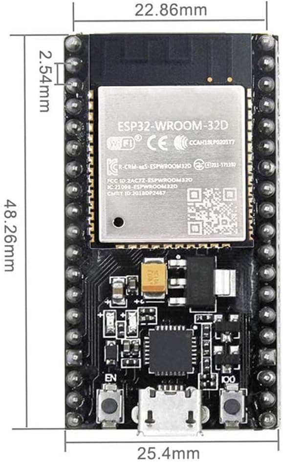 برد توسعه HiLetgo مدل ESP-WROOM-32 ESP32 ESP-32S با WiFi و بلوتوث دو حالته 2.4GHz برد توسعه HiLetgo مدل ESP-WROOM-32 ESP32 ESP-32S با WiFi و بلوتوث دو حالته 2.4GHz