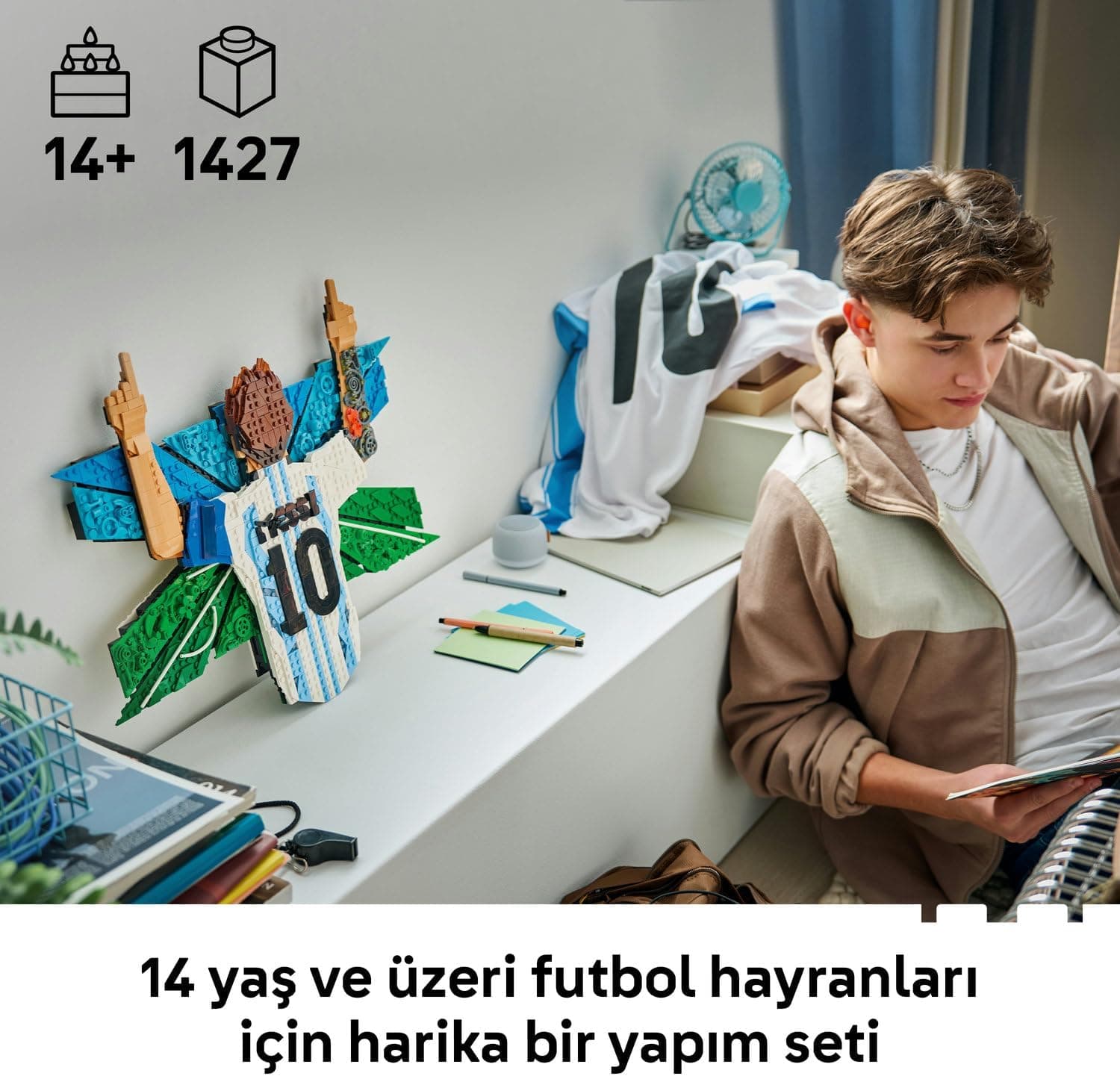 لگو Editions Lionel Messi جشن مدل 43018 لگو Editions Lionel Messi جشن مدل 43018