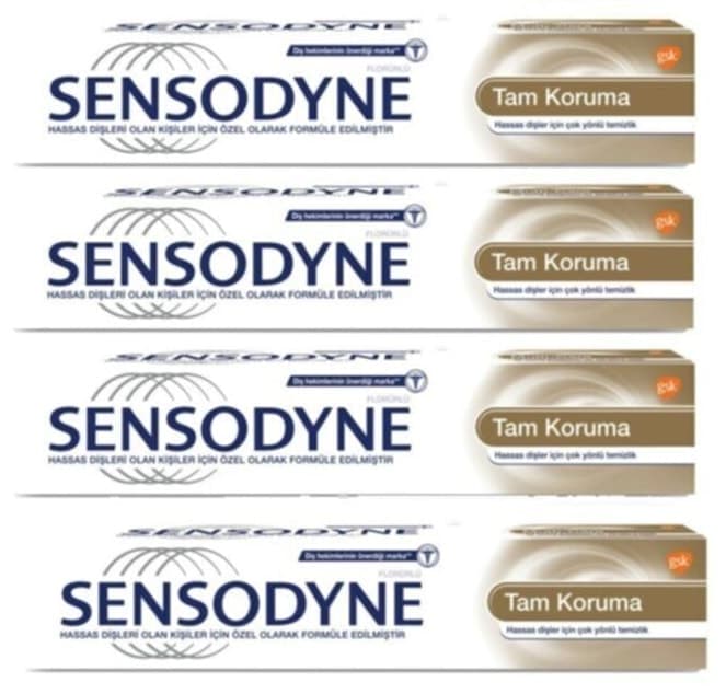 خمیر دندان Sensodyne Total Care محافظت کامل 75ml ×4 خمیر دندان Sensodyne Total Care محافظت کامل 75ml ×4