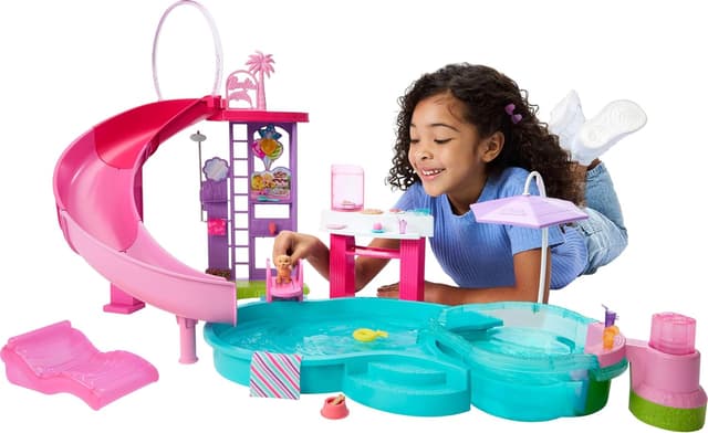 ست بازی استخر Barbie Dream Pool ست بازی استخر Barbie Dream Pool