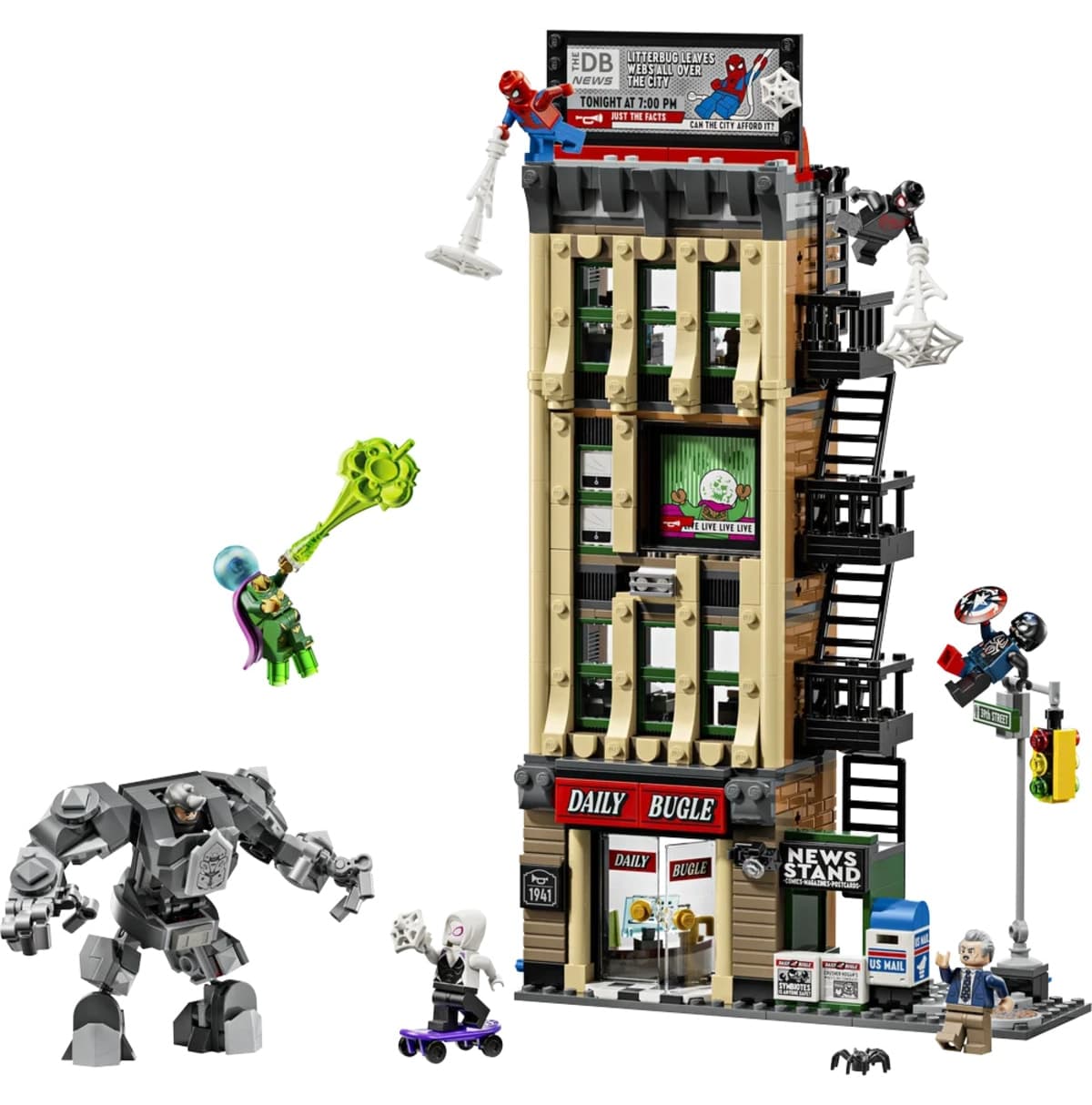 لگو Marvel Spider-Man vs. Mysterio Daily Bugle مدل 76342 لگو Marvel Spider-Man vs. Mysterio Daily Bugle مدل 76342