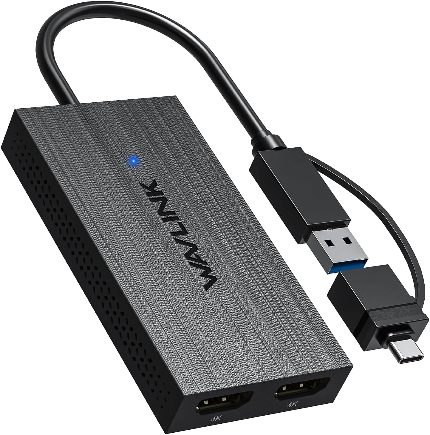 آداپتور WAVLINK با DisplayLink، از USB-A/C به دو HDMI، 4K@60Hz آداپتور WAVLINK با DisplayLink، از USB-A/C به دو HDMI، 4K@60Hz