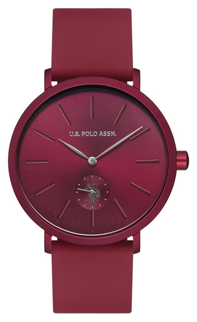 ساعت مچی زنانه و مردانه U.S. Polo Assn. زرشکی مدل Uspa1002-02 ساعت مچی زنانه و مردانه U.S. Polo Assn. زرشکی مدل Uspa1002-02