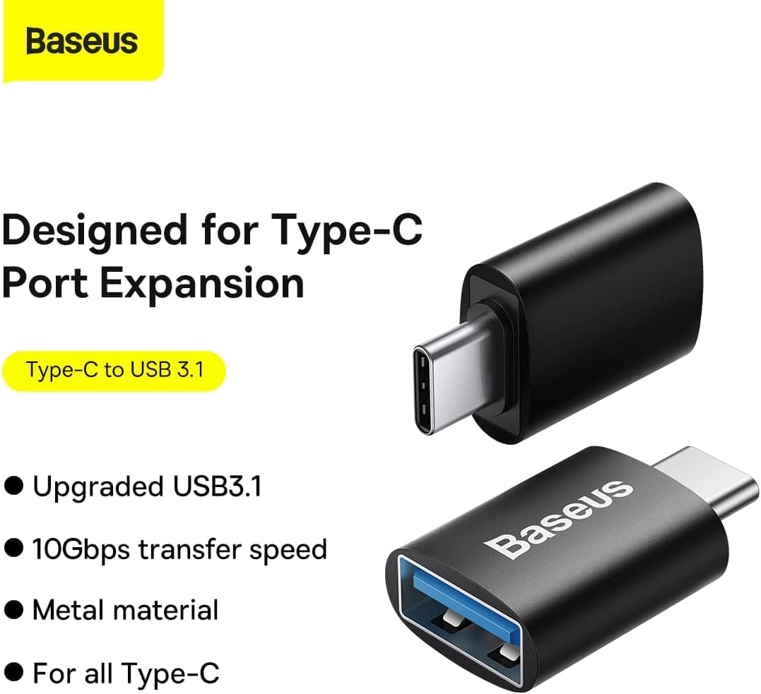 مبدل Baseus Ingenuity Type-C به USB 3.1 مبدل Baseus Ingenuity Type-C به USB 3.1
