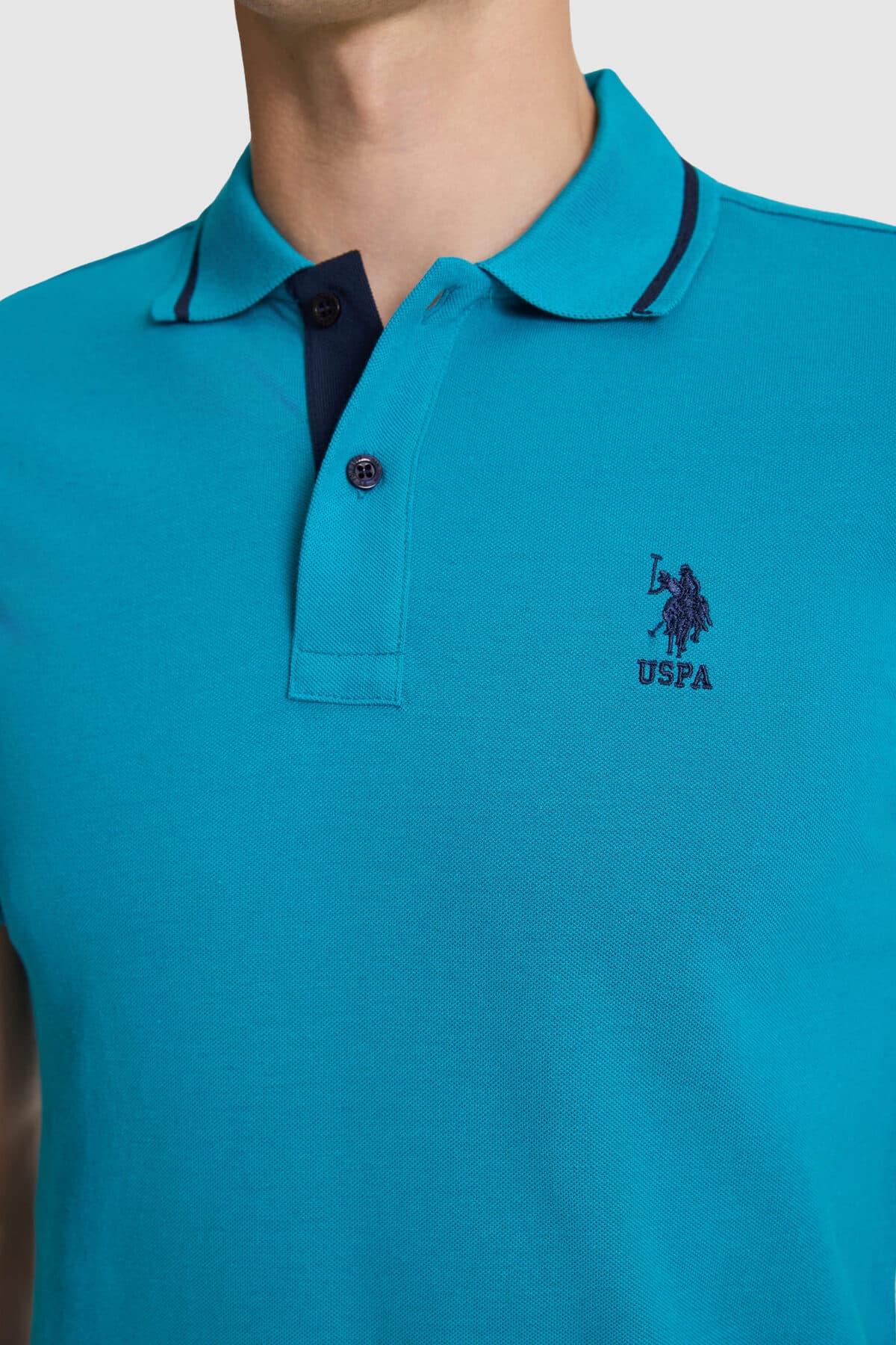 تیشرت مردانه U.S. Polo Assn. یقه پولو اسلیم فیت پترولی مدل 50326975-VR102 تیشرت مردانه U.S. Polo Assn. یقه پولو اسلیم فیت پترولی مدل 50326975-VR102
