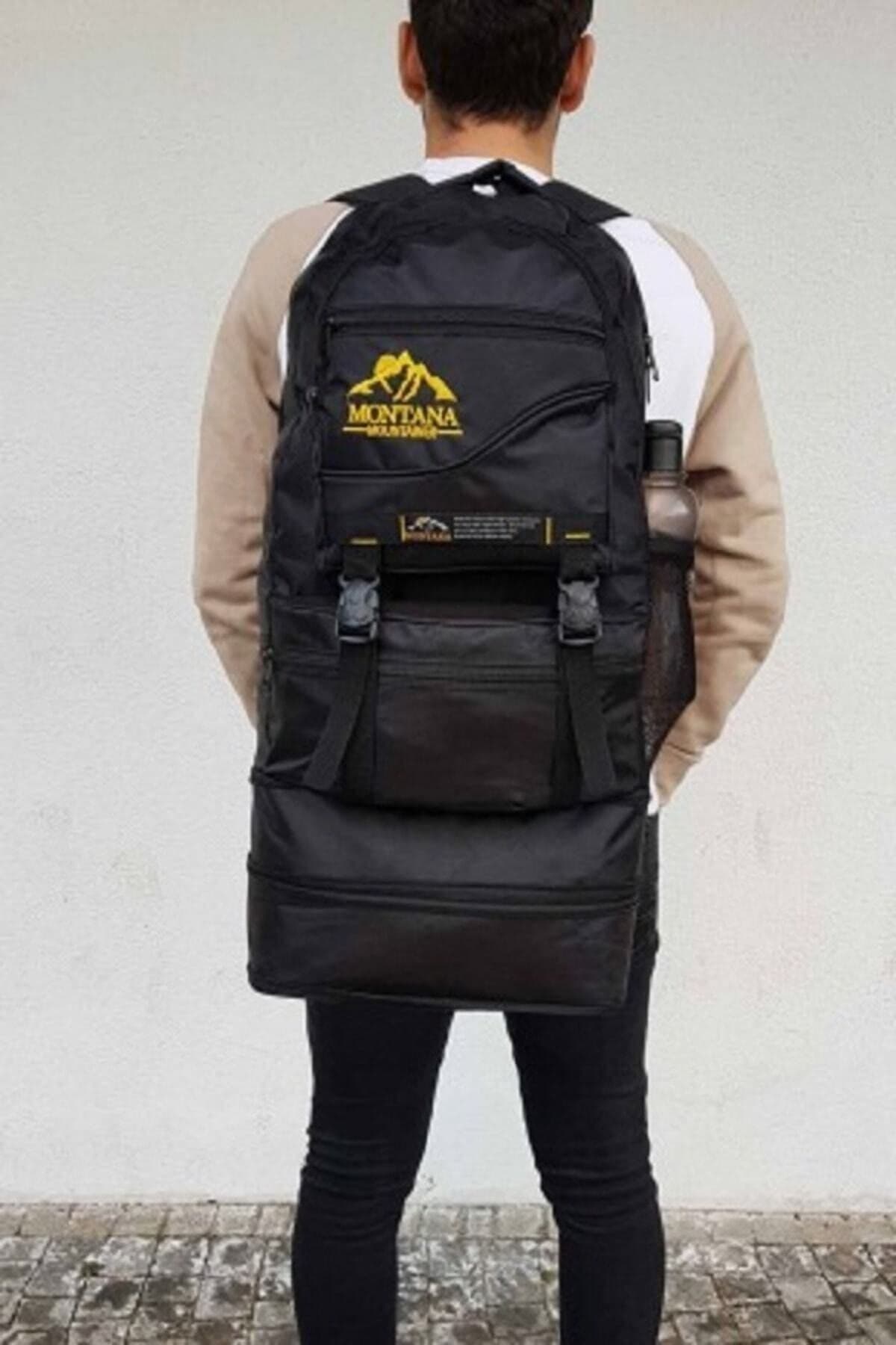 کولهپشتی پسرانه MONTANA MOUNTAINER کوهنوردی بزرگ با بدنه کیسهای 80 Litre کولهپشتی پسرانه MONTANA MOUNTAINER کوهنوردی بزرگ با بدنه کیسهای 80 Litre