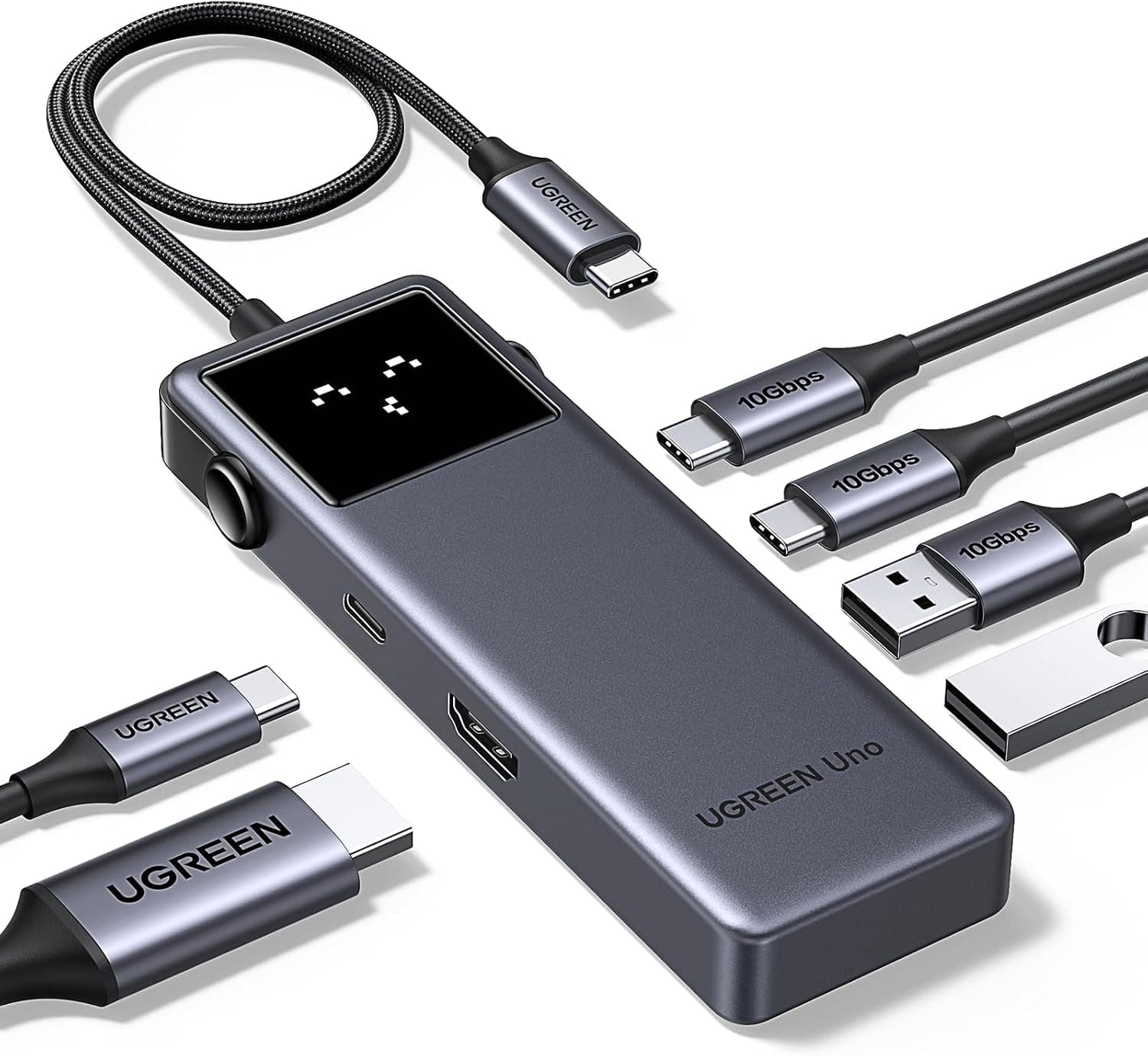هاب USB C UGREEN با خروجی HDMI 4K@60Hz مدل Uno هاب USB C UGREEN با خروجی HDMI 4K@60Hz مدل Uno