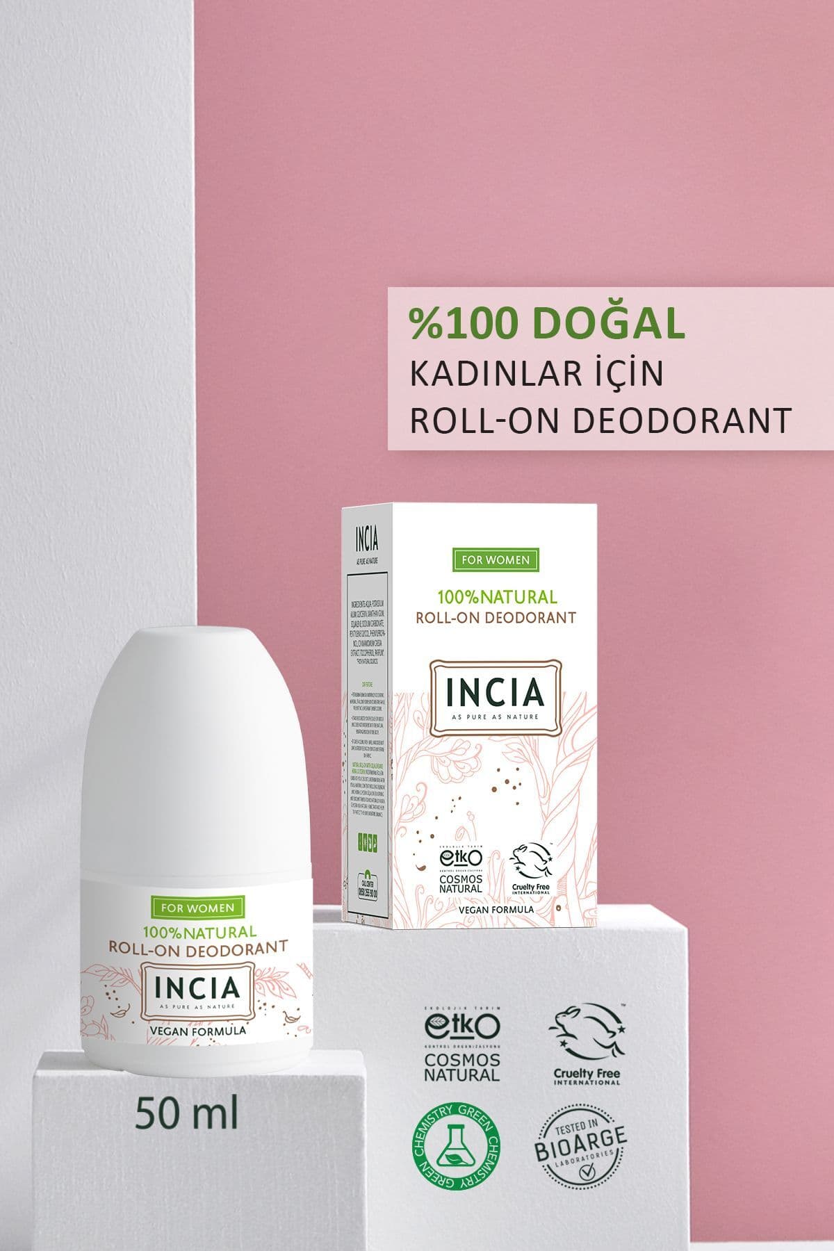 رولآن دئودورانت زنانه INCIA ضد بوی تعریق بدون ایجاد لک 50 ml رولآن دئودورانت زنانه INCIA ضد بوی تعریق بدون ایجاد لک 50 ml