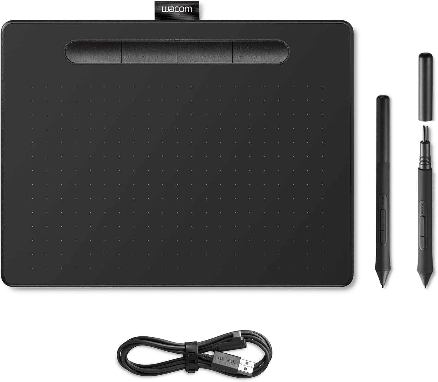 تبلت طراحی Wacom مدل Intuos Medium با قلم حساس به فشار مشکی تبلت طراحی Wacom مدل Intuos Medium با قلم حساس به فشار مشکی