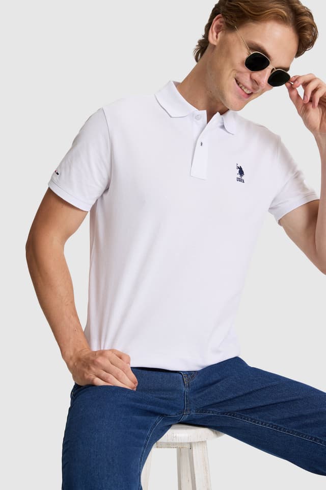 تیشرت مردانه U.S. Polo Assn. سفید بیسیک مدل 50322303-VR013 تیشرت مردانه U.S. Polo Assn. سفید بیسیک مدل 50322303-VR013