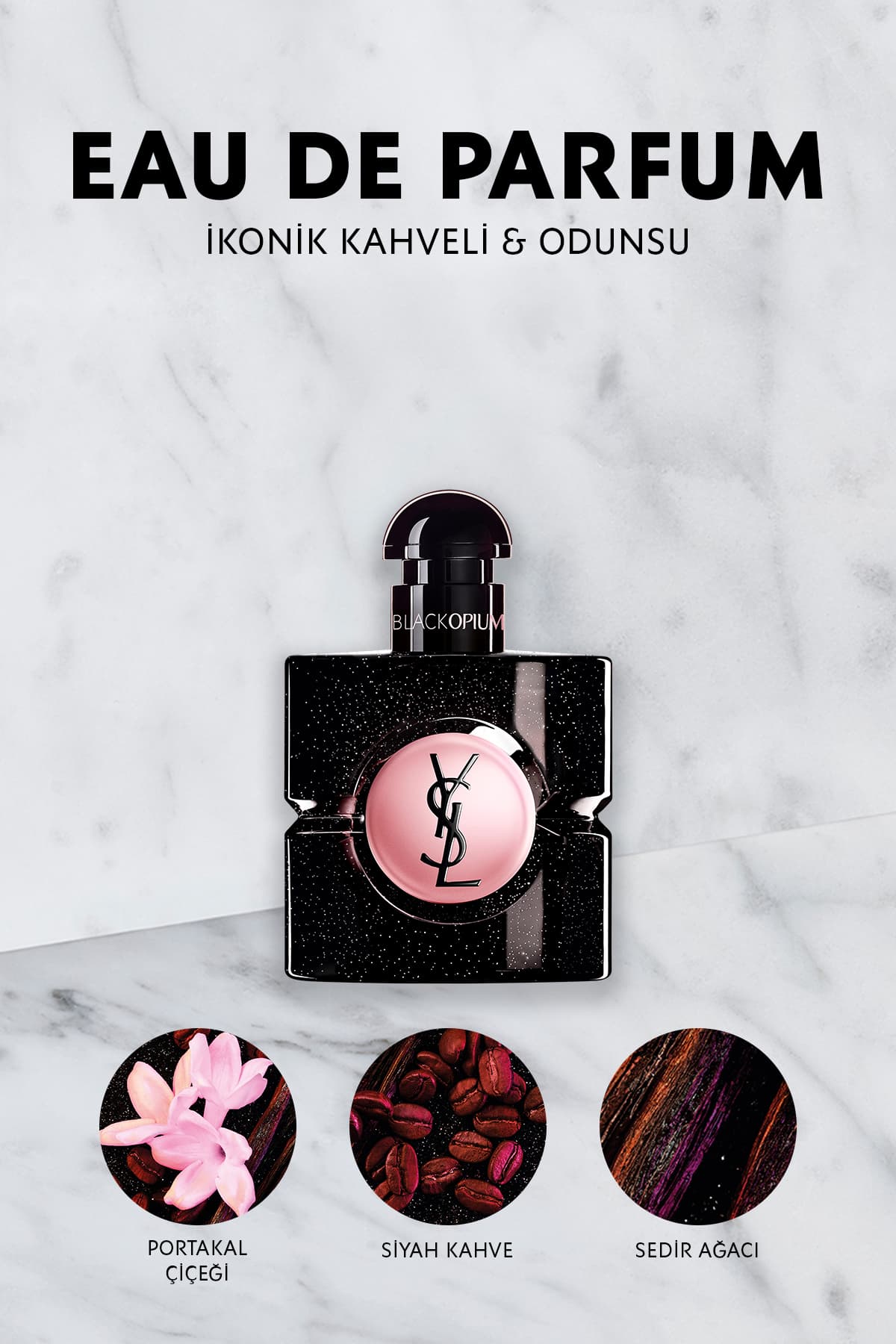 عطر زنانه Yves Saint Laurent EDP 30ml Black Opium عطر زنانه Yves Saint Laurent EDP 30ml Black Opium