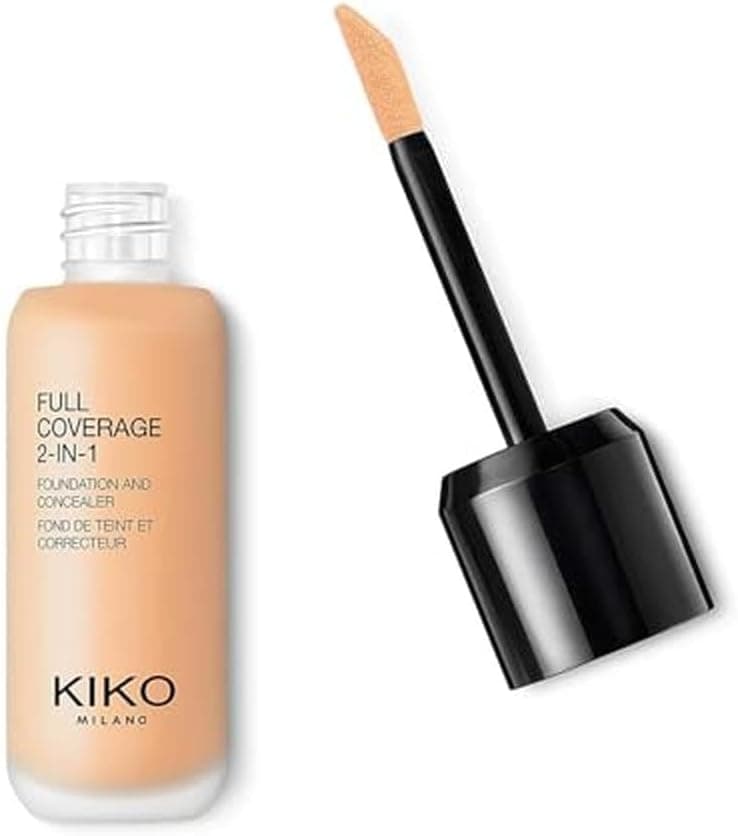 کرمپودر و کانسیلر 2-in-1 Kiko Milano با پوشش کامل رنگ زیتونی O50 کرمپودر و کانسیلر 2-in-1 Kiko Milano با پوشش کامل رنگ زیتونی O50