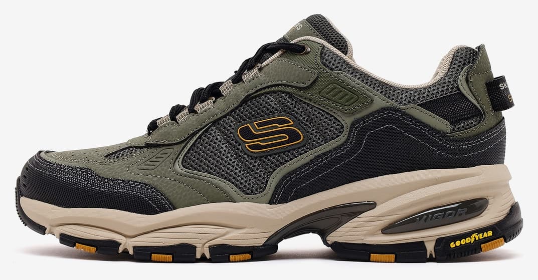 کفش مردانه Skechers VIGOR 3.0 خاکی اوتدور مدل 237145 OLBK کفش مردانه Skechers VIGOR 3.0 خاکی اوتدور مدل 237145 OLBK