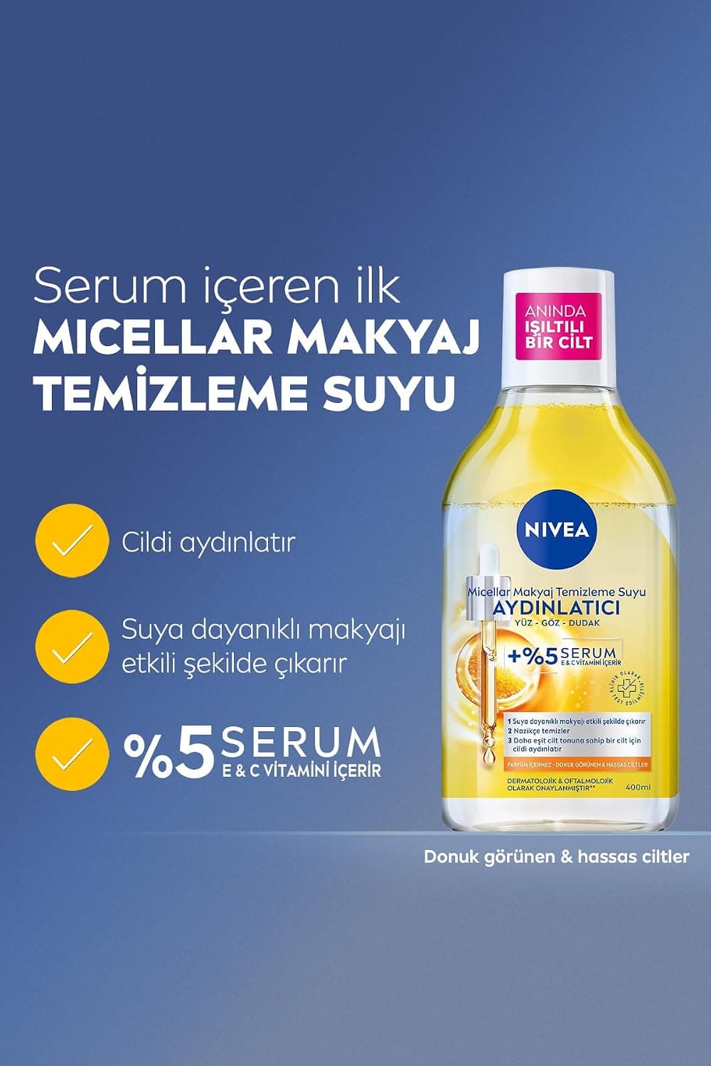آب میسلار پاککننده آرایش NIVEA 400 Ml و کرم مرطوبکننده لب رنگی مدل Glowy Lips Berry آب میسلار پاککننده آرایش NIVEA 400 Ml و کرم مرطوبکننده لب رنگی مدل Glowy Lips Berry