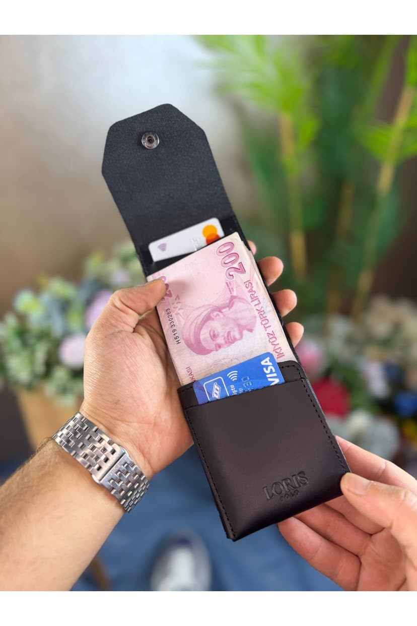 کیف پول یونیسکس LORİS POLO چرم طبیعی با جای کارت زیاد کیف پول یونیسکس LORİS POLO چرم طبیعی با جای کارت زیاد
