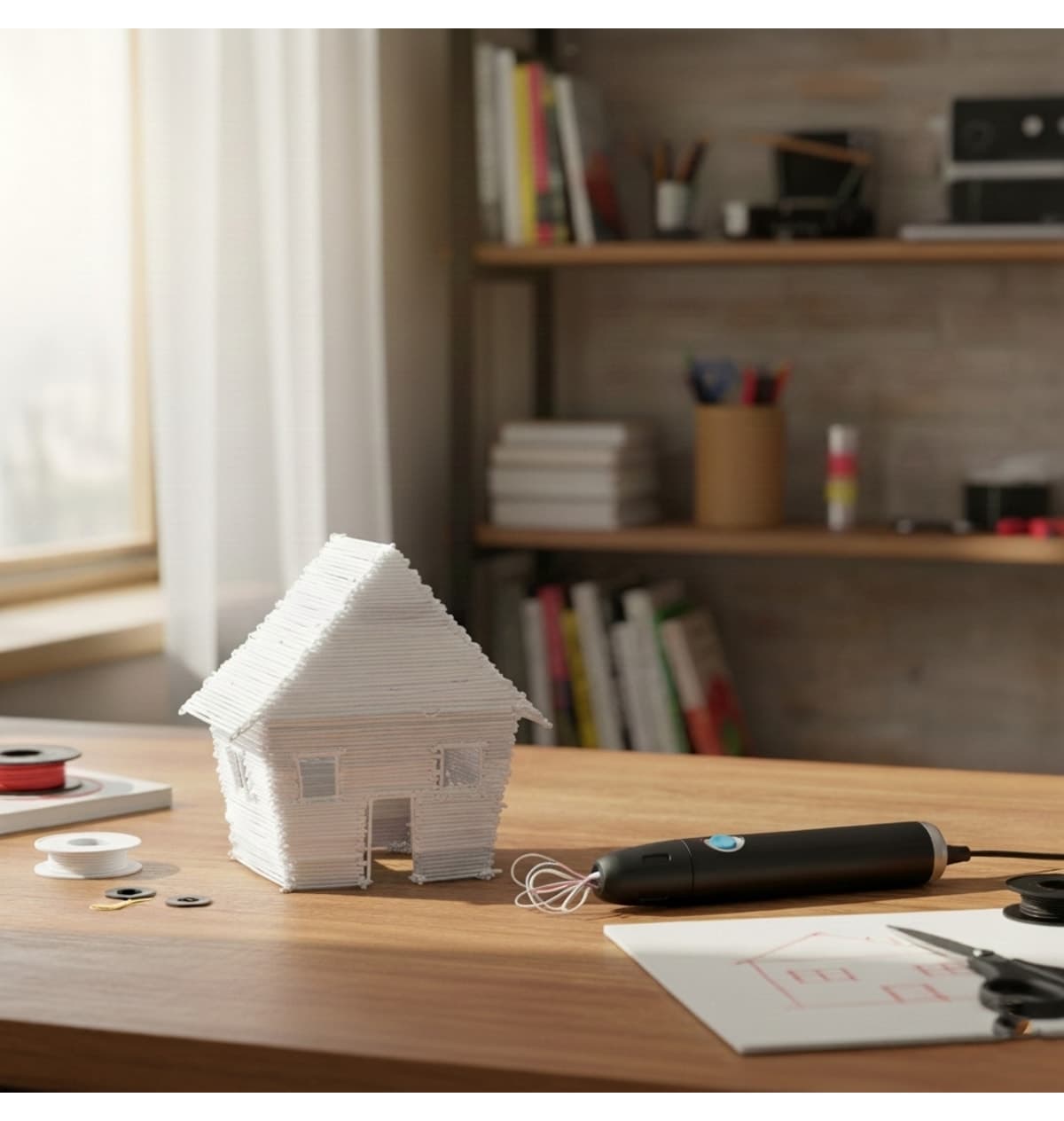 فیلامنت PLA قلم سه بعدی 3D Çiz مشکی و سفید 10x2 متری فیلامنت PLA قلم سه بعدی 3D Çiz مشکی و سفید 10x2 متری