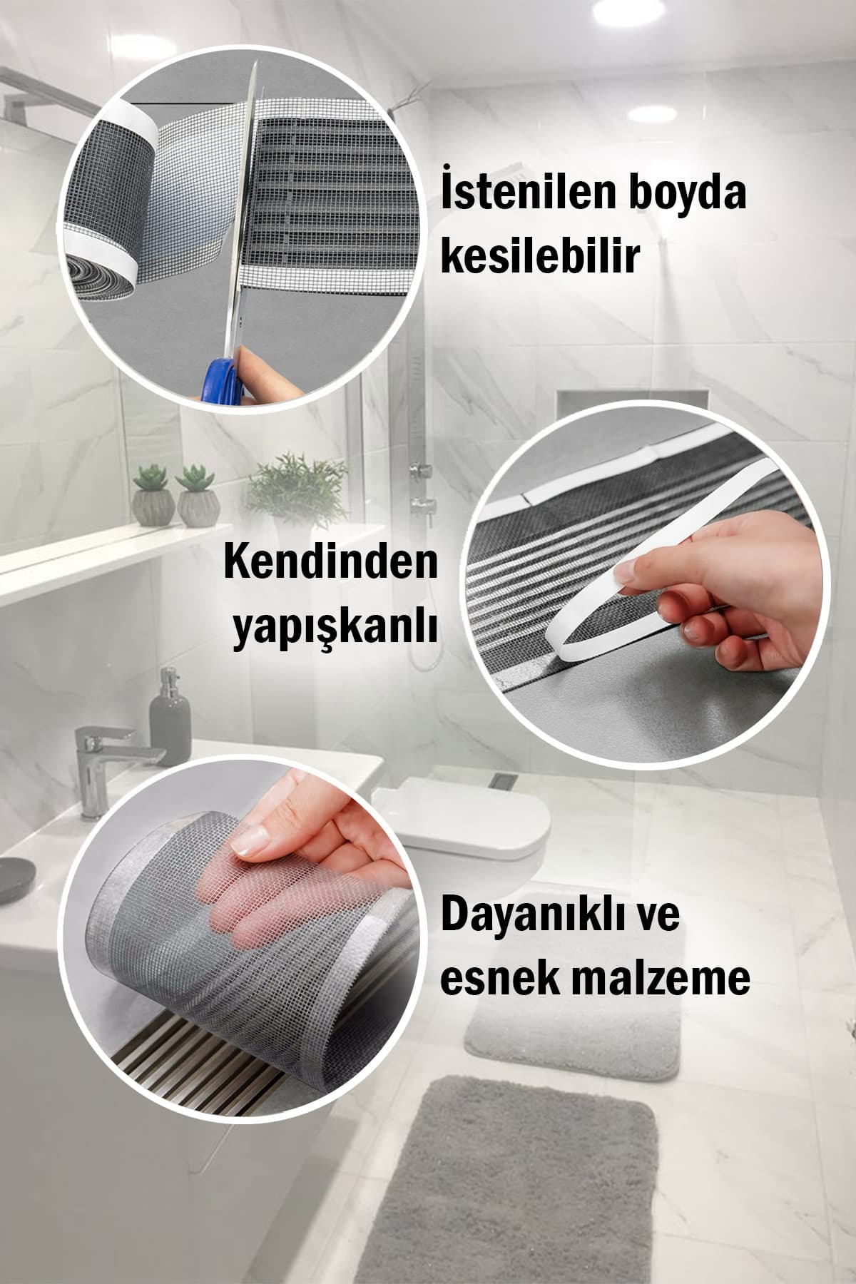 رول فیلتر زهکش omilife خودچسب گیرنده مو دوش و سینک 4 Metre رول فیلتر زهکش omilife خودچسب گیرنده مو دوش و سینک 4 Metre