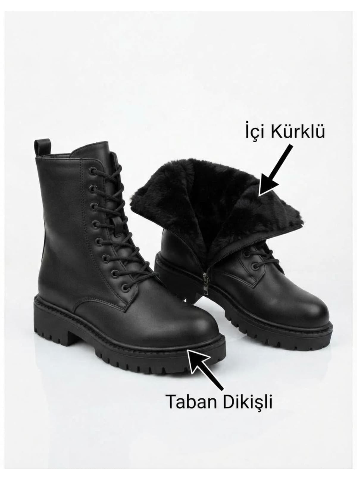 بوت زنانه zege shoes کف ضخیم زیپدار و بندی ضدآب و ضدسرما بوت زنانه zege shoes کف ضخیم زیپدار و بندی ضدآب و ضدسرما