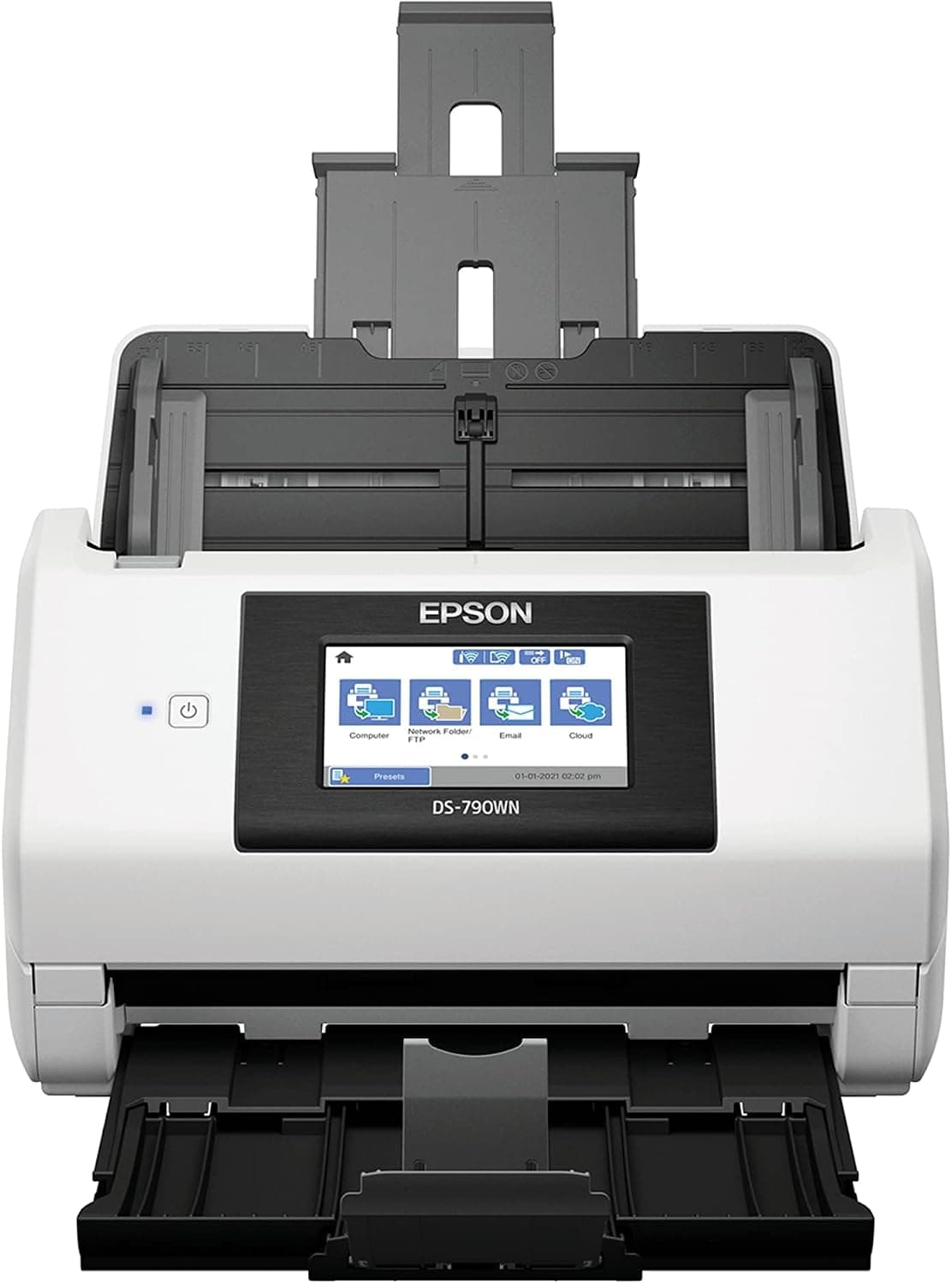 اسکنر اسناد رنگی Epson مدل DS-790WN با شبکه بیسیم، اسکن دورو و تغذیه خودکار 100برگی اسکنر اسناد رنگی Epson مدل DS-790WN با شبکه بیسیم، اسکن دورو و تغذیه خودکار 100برگی