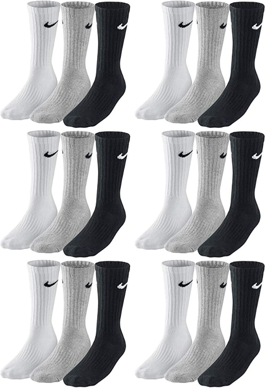 جوراب Nike بسته 3 تایی مدل V Cush Crew جوراب Nike بسته 3 تایی مدل V Cush Crew