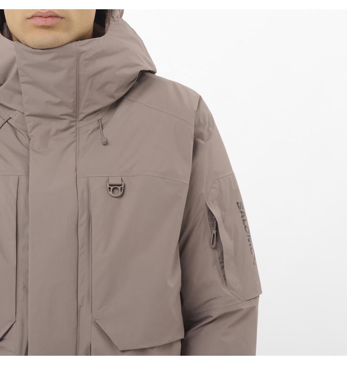 کاپشن یونیسکس Salomon پردار ضدآب OUTLIFE مدل Montu آهنی LC2642400 کاپشن یونیسکس Salomon پردار ضدآب OUTLIFE مدل Montu آهنی LC2642400