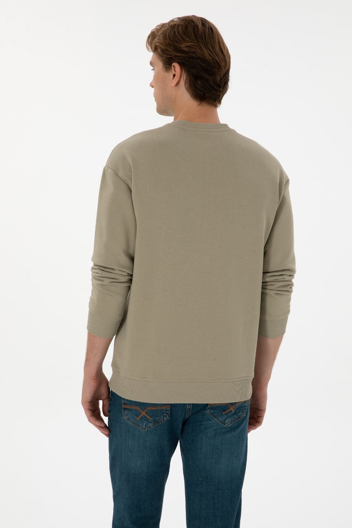 سوئیشرت مردانه U.S. Polo Assn. یقه گرد Comfort Fit خاکی روشن مدل 50313760-VR183 سوئیشرت مردانه U.S. Polo Assn. یقه گرد Comfort Fit خاکی روشن مدل 50313760-VR183