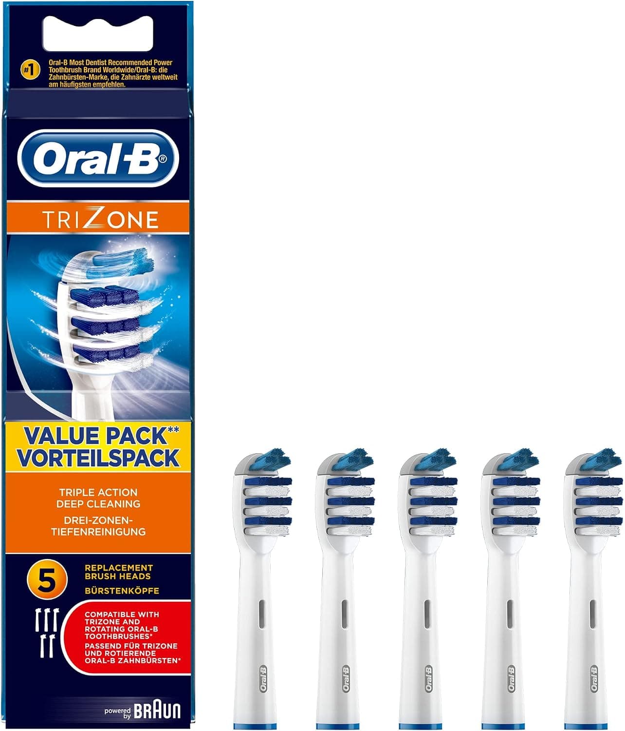 سری یدکی مسواک برقی Oral-B TriZone با پشتیبانی Braun سری یدکی مسواک برقی Oral-B TriZone با پشتیبانی Braun