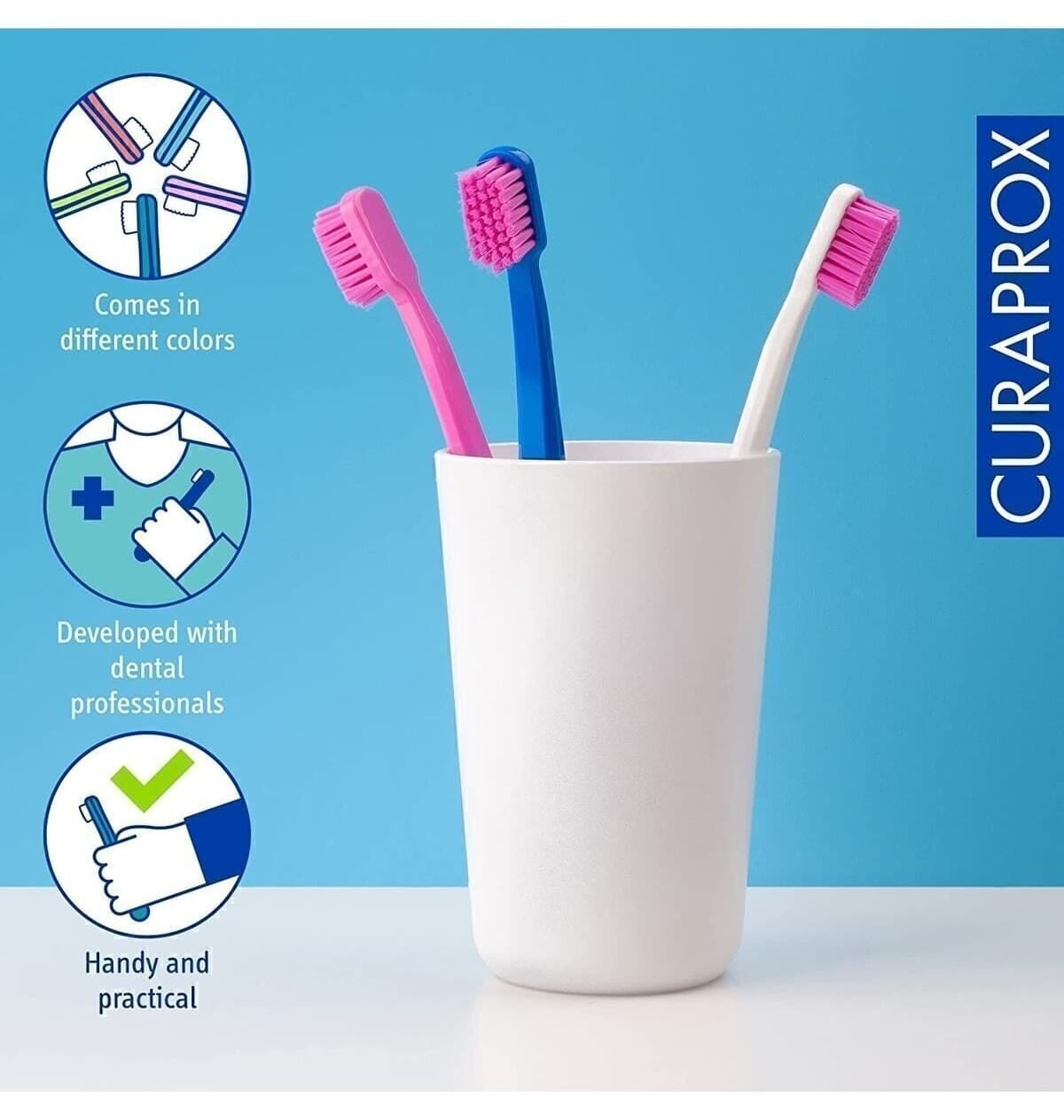 مسواک Curaprox اولترا نرم مدل CS 5460 (3 عدد) مسواک Curaprox اولترا نرم مدل CS 5460 (3 عدد)