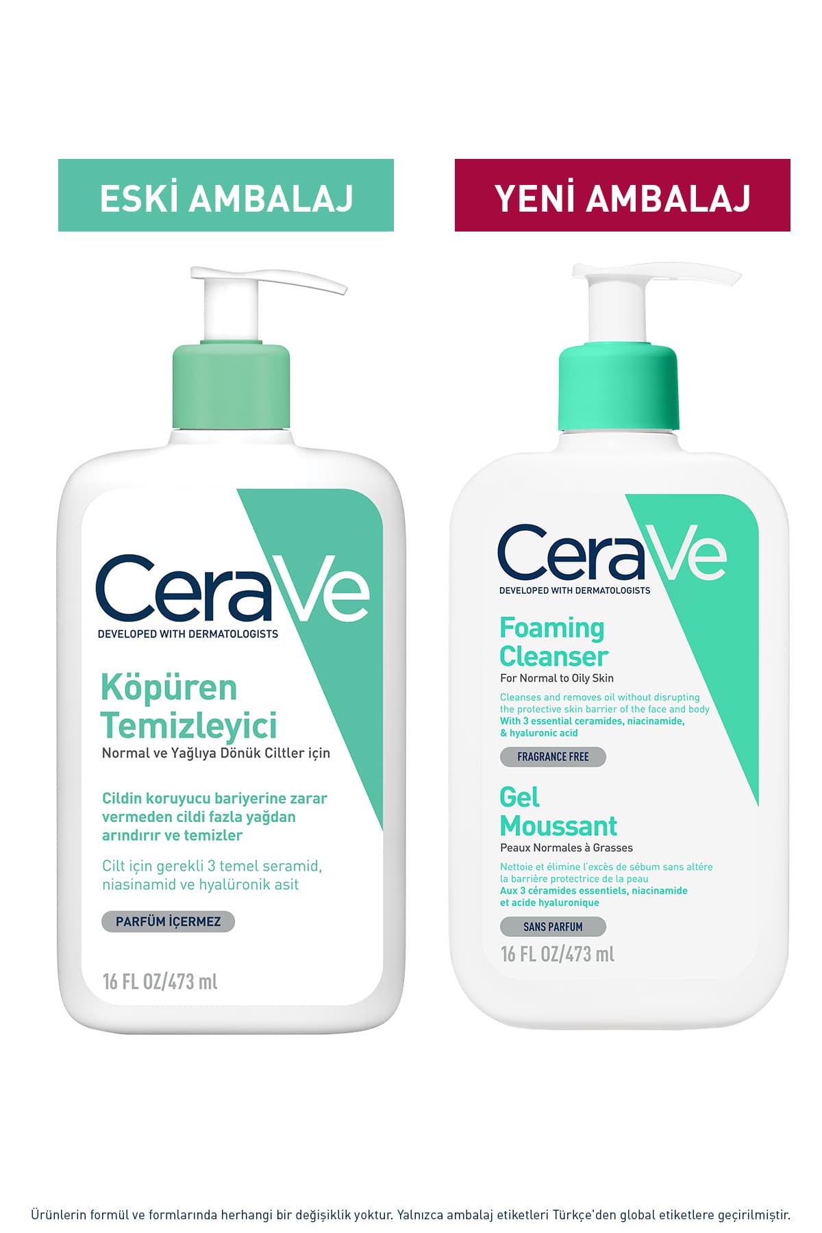 شوینده فومی پوست معمولی و متمایل به چرب CeraVe حاوی نیاسینامید 473 ml شوینده فومی پوست معمولی و متمایل به چرب CeraVe حاوی نیاسینامید 473 ml