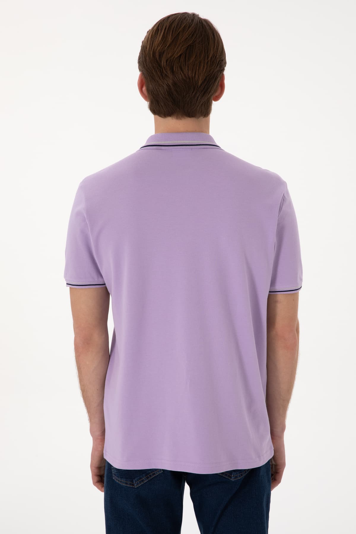 تیشرت مردانه U.S. Polo Assn. فیت معمولی یقه پولو بنفش مدل 50306011-VR034 تیشرت مردانه U.S. Polo Assn. فیت معمولی یقه پولو بنفش مدل 50306011-VR034