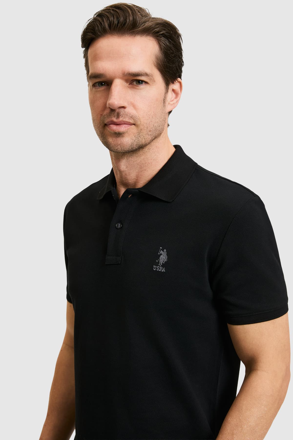 تیشرت یقه پولو مردانه U.S. Polo Assn. فیت اسلیم مشکی مدل 50322304-VR046 تیشرت یقه پولو مردانه U.S. Polo Assn. فیت اسلیم مشکی مدل 50322304-VR046
