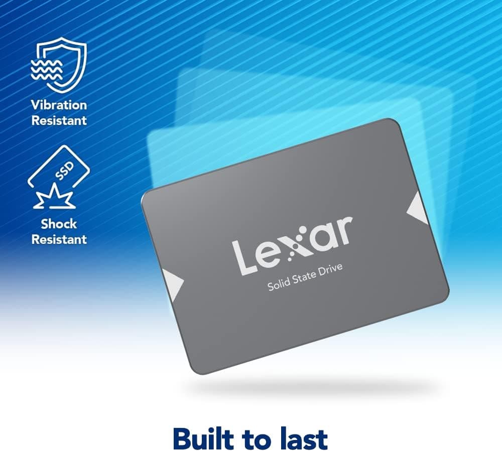 حافظه SSD داخلی Lexar مدل NS100 ظرفیت 256GB سایز 2.5 اینچ SATA III با سرعت خواندن تا 550MB/s (LNS100-256RB) حافظه SSD داخلی Lexar مدل NS100 ظرفیت 256GB سایز 2.5 اینچ SATA III با سرعت خواندن تا 550MB/s (LNS100-256RB)