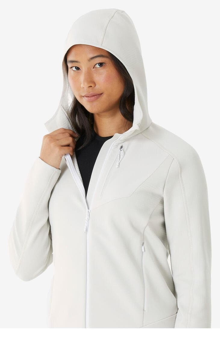 ژاکت پولار زنانه Decathlon Quechua اوتدور سفید مدل MH500 ژاکت پولار زنانه Decathlon Quechua اوتدور سفید مدل MH500