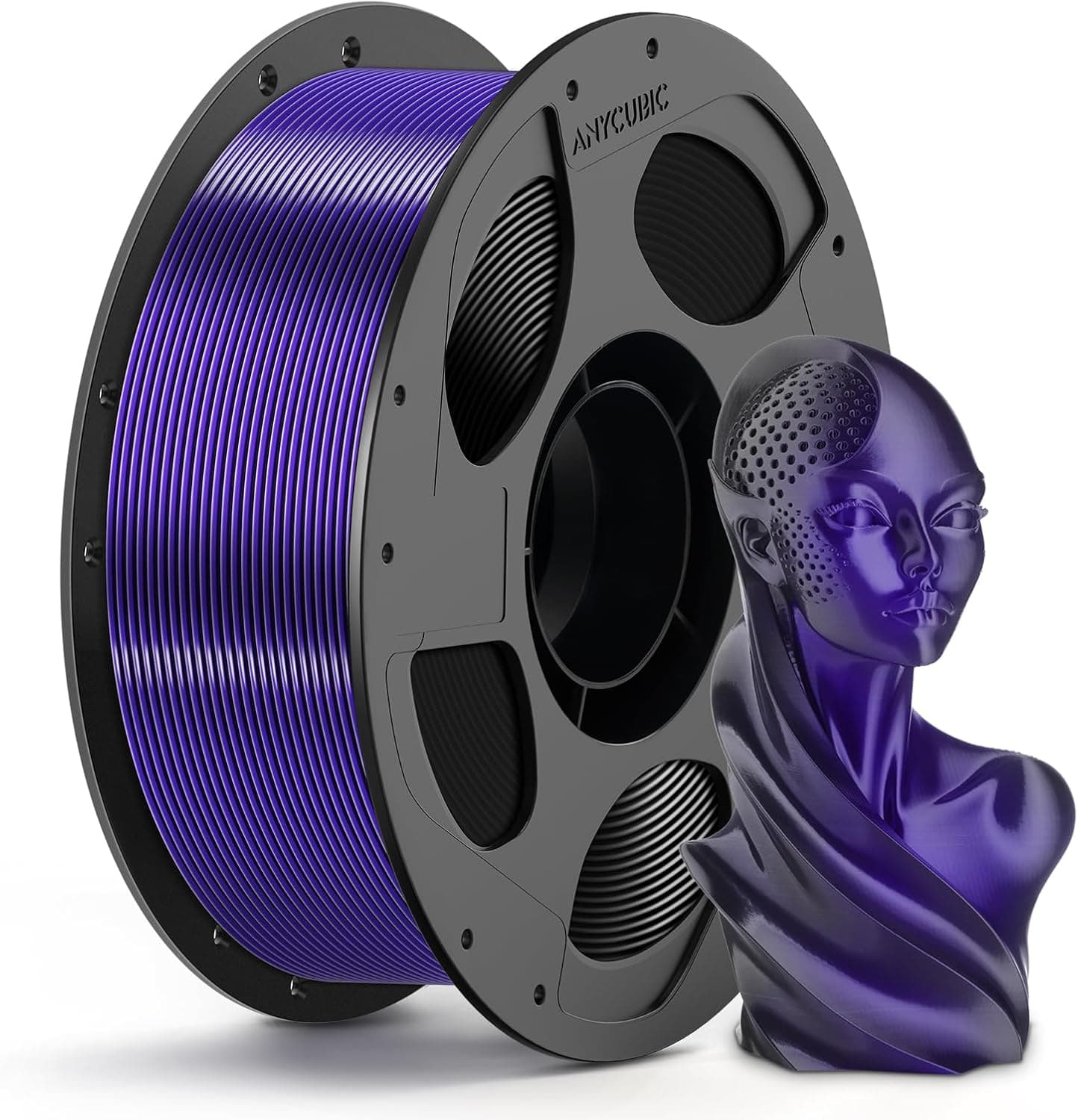 فیلامنت پرینتر سه بعدی ANYCUBIC Silk PLA گرادیانت مشکی و بنفش 1.75 mm 1kg فیلامنت پرینتر سه بعدی ANYCUBIC Silk PLA گرادیانت مشکی و بنفش 1.75 mm 1kg