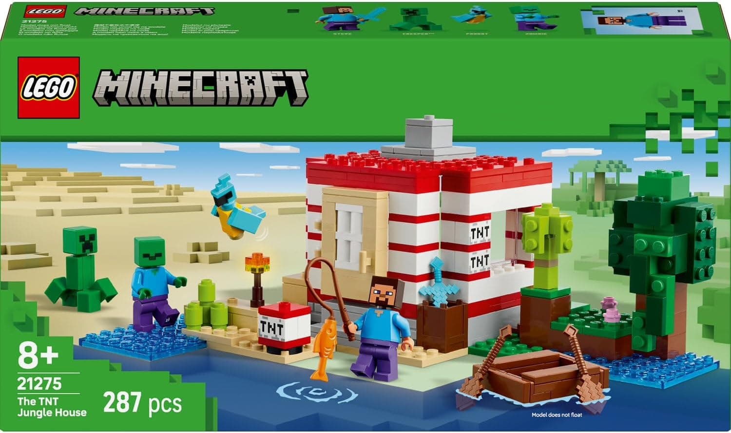لگو Minecraft خانه بزرگ جنگلی TNT مدل 21275 لگو Minecraft خانه بزرگ جنگلی TNT مدل 21275