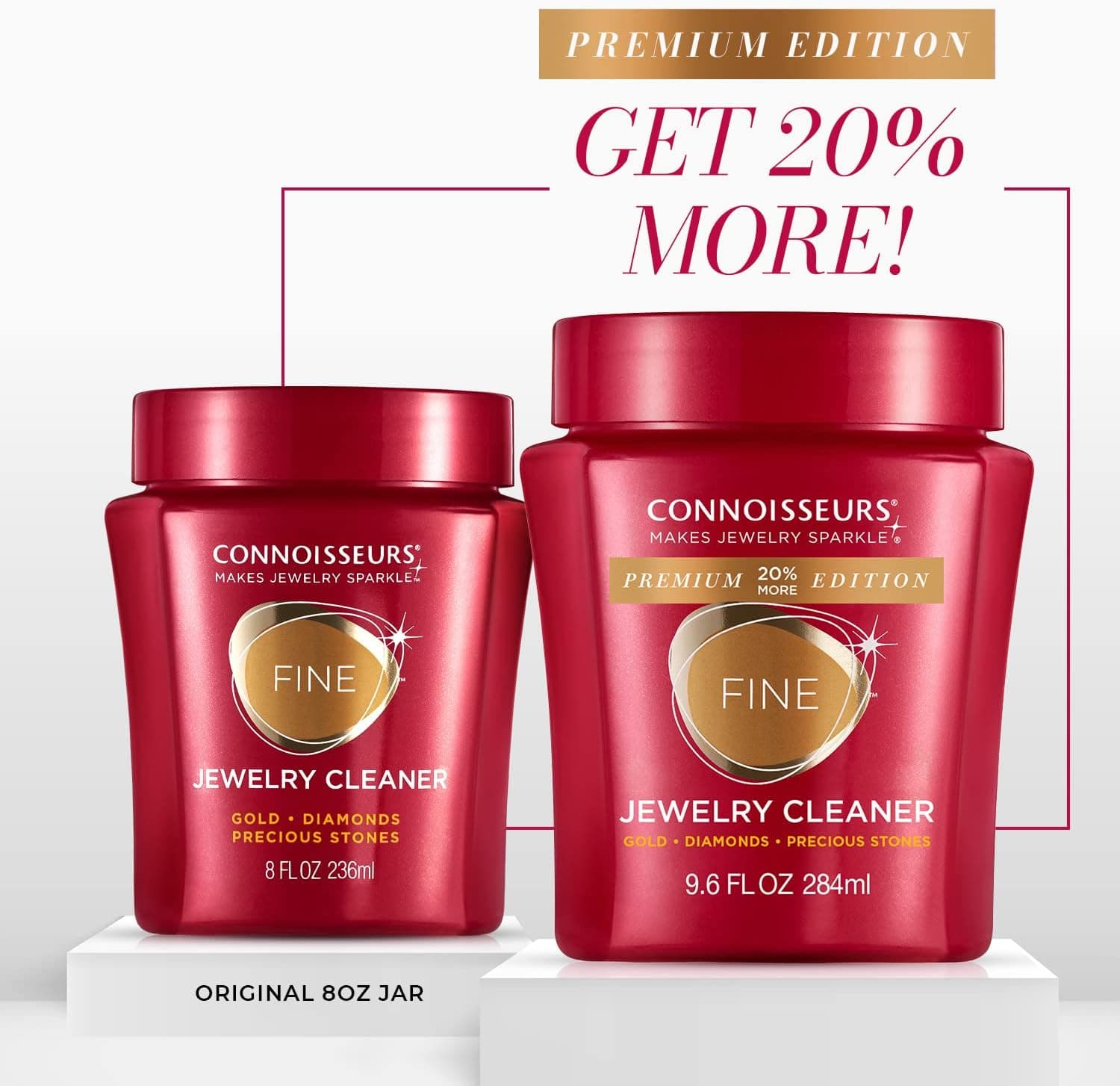 پاککننده جواهرات CONNOISSEURS برای زیورآلات ظریف، نقره یا بدون سنگ قیمتی 9.6 Fl Oz (Pack of 1) پاککننده جواهرات CONNOISSEURS برای زیورآلات ظریف، نقره یا بدون سنگ قیمتی 9.6 Fl Oz (Pack of 1)