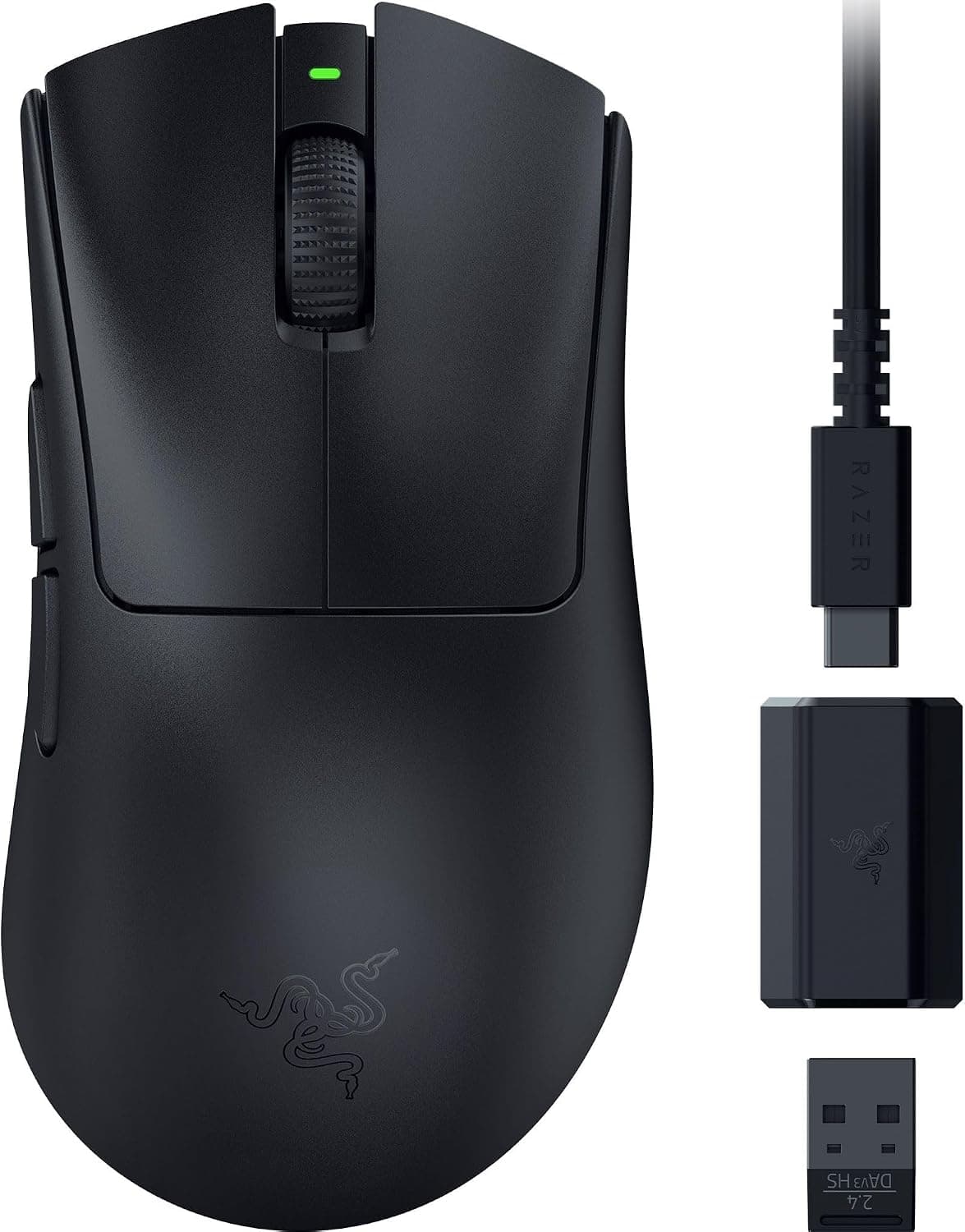 ماوس گیمینگ بیسیم ارگونومیک Razer DeathAdder V3 HyperSpeed مشکی 55g با دقت 26K DPI ماوس گیمینگ بیسیم ارگونومیک Razer DeathAdder V3 HyperSpeed مشکی 55g با دقت 26K DPI