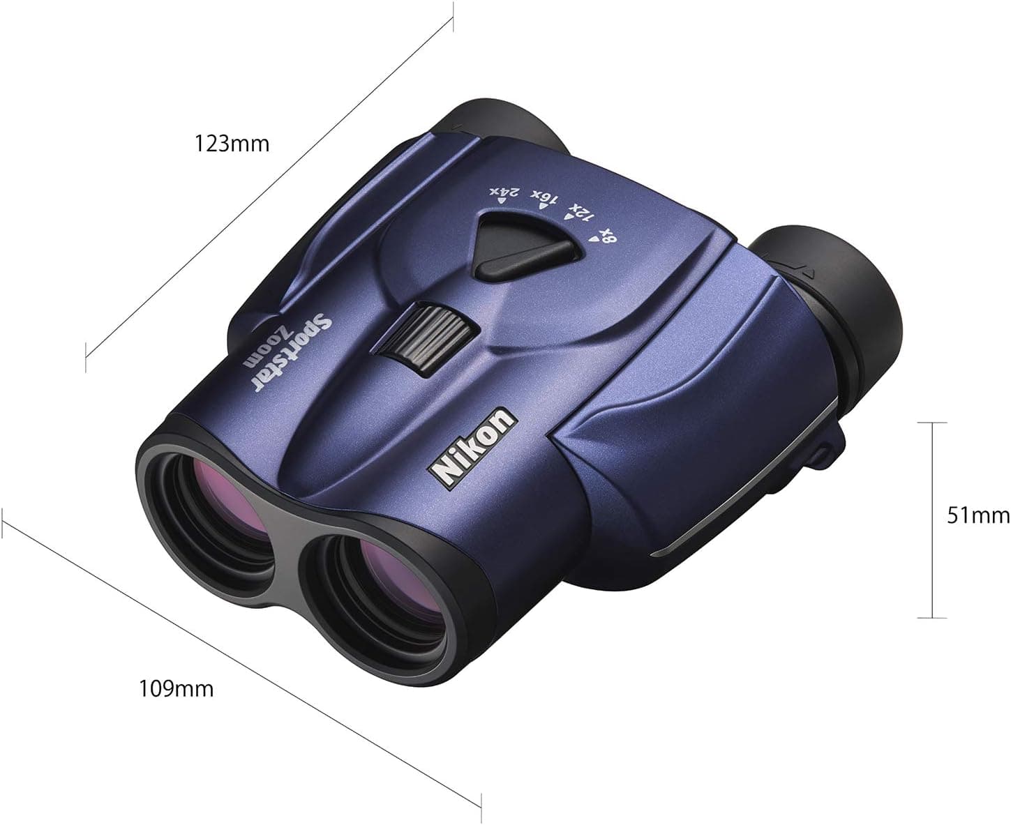 دوربین دوچشمی Nikon Sportstar Zoom 8-24×25 آبی تیره کوچک دوربین دوچشمی Nikon Sportstar Zoom 8-24×25 آبی تیره کوچک