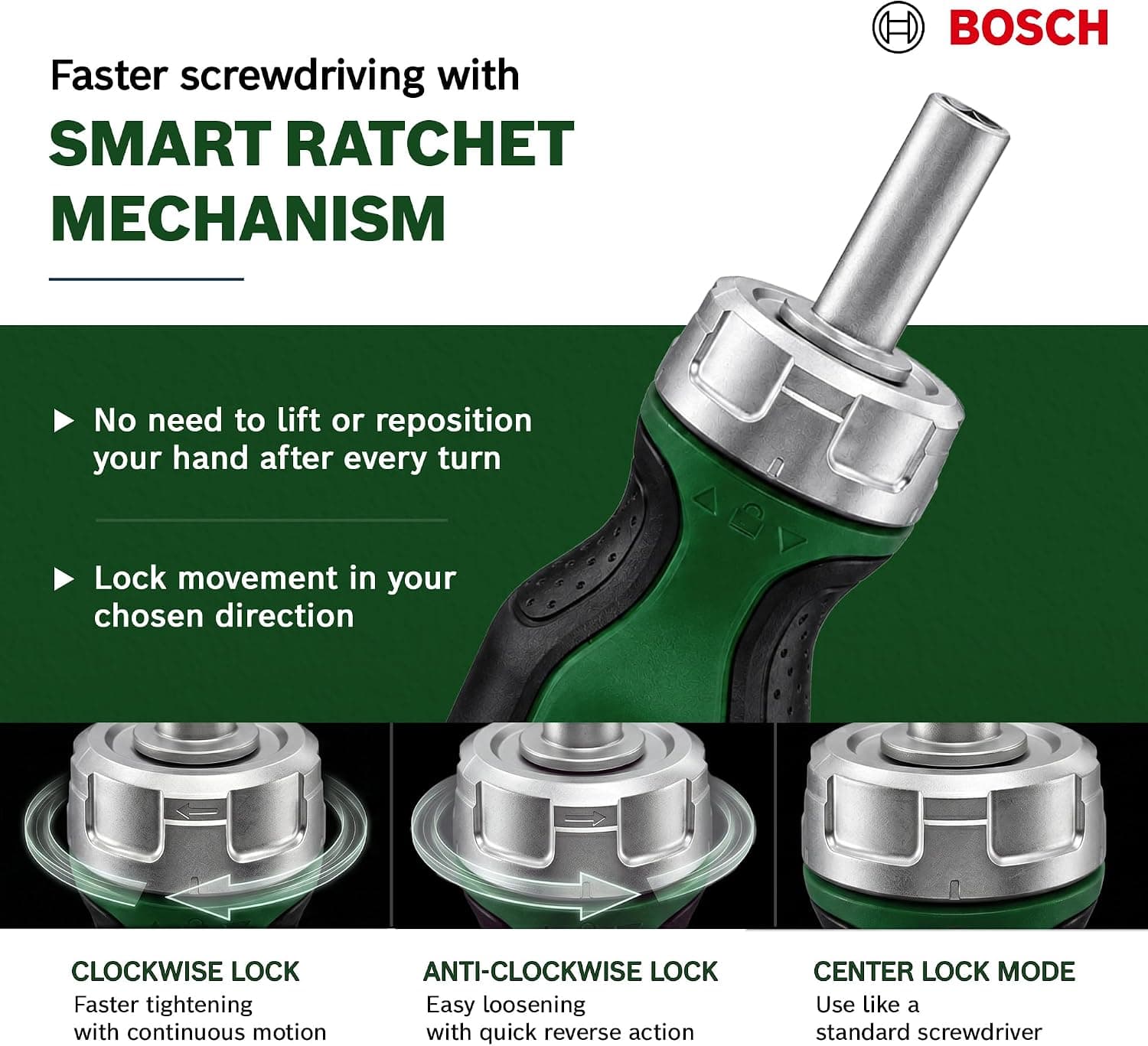 مجموعه پیچگوشتی جغجغهای 6 پارچه Bosch مدل 1600A027PK مجموعه پیچگوشتی جغجغهای 6 پارچه Bosch مدل 1600A027PK