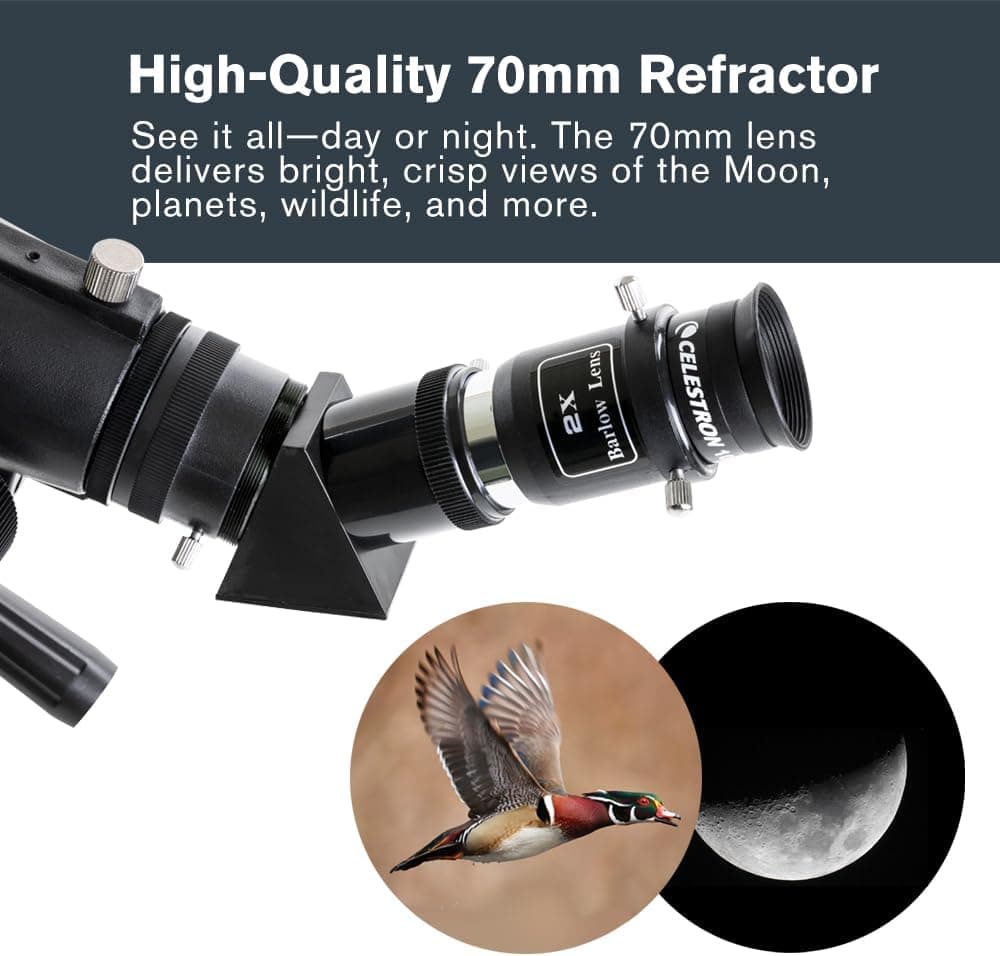 تلسکوپ شکستی قابل حمل Celestron Travel Scope DX تلسکوپ شکستی قابل حمل Celestron Travel Scope DX