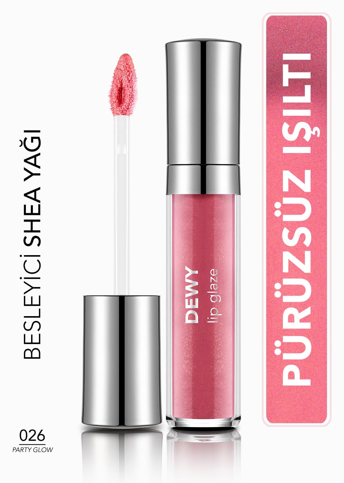 براقکننده لب Flormar مدل Dewy Lip Glaze مرطوبکننده نیمهشفاف صورتی ملایم 014 براقکننده لب Flormar مدل Dewy Lip Glaze مرطوبکننده نیمهشفاف صورتی ملایم 014