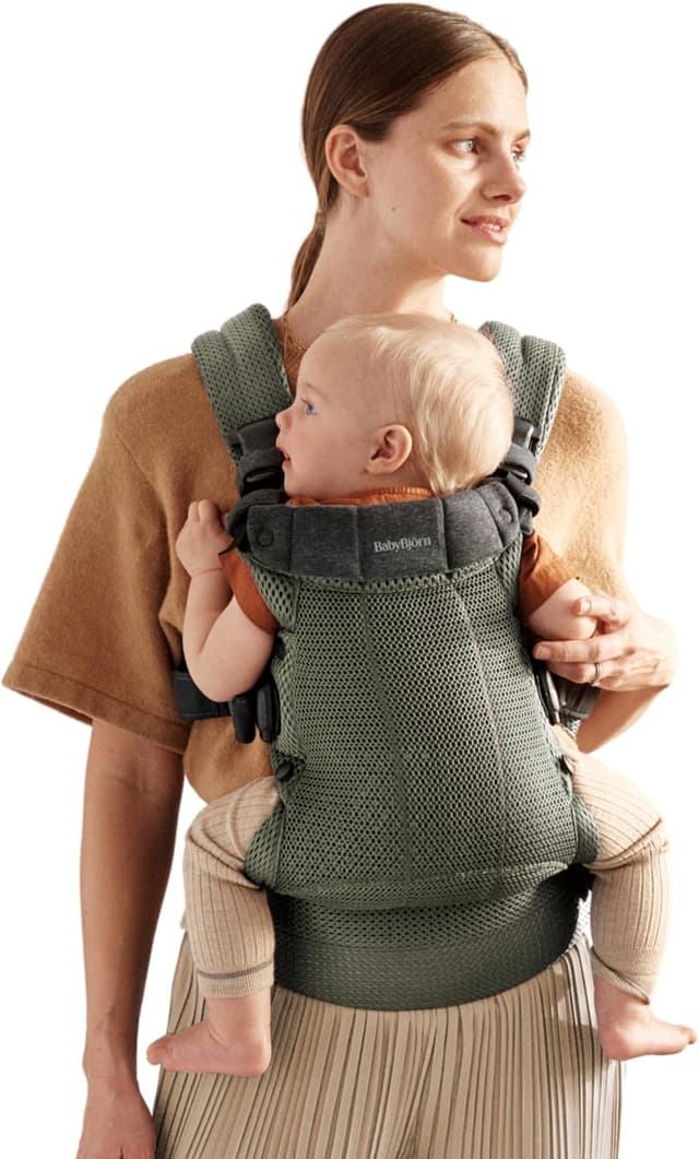 کریر کودک BabyBjörn مش 3D سبز تیره مدل Harmony کریر کودک BabyBjörn مش 3D سبز تیره مدل Harmony