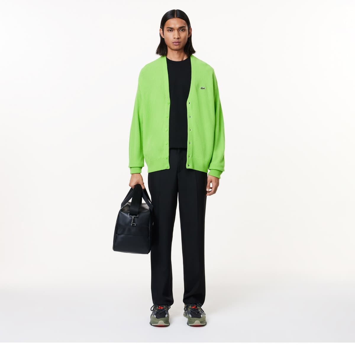 تیشرت مردانه Lacoste یقه گرد فیت کلاسیک مشکی تیشرت مردانه Lacoste یقه گرد فیت کلاسیک مشکی