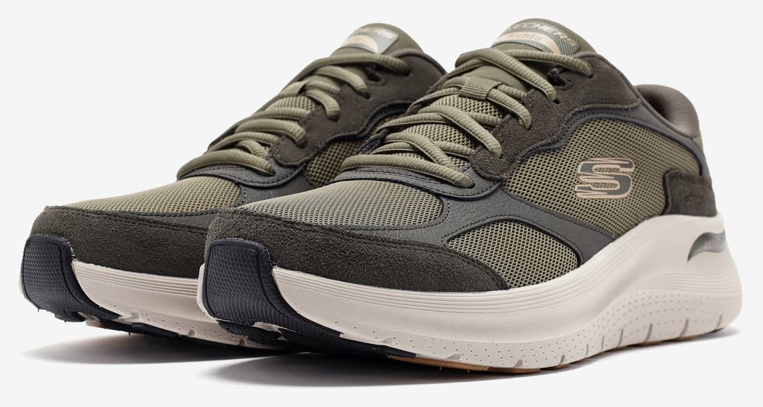 کفش ورزشی مردانه Skechers ARCH FIT 2.0 THE KEEP خاکی مدل 232702TK OLV کفش ورزشی مردانه Skechers ARCH FIT 2.0 THE KEEP خاکی مدل 232702TK OLV