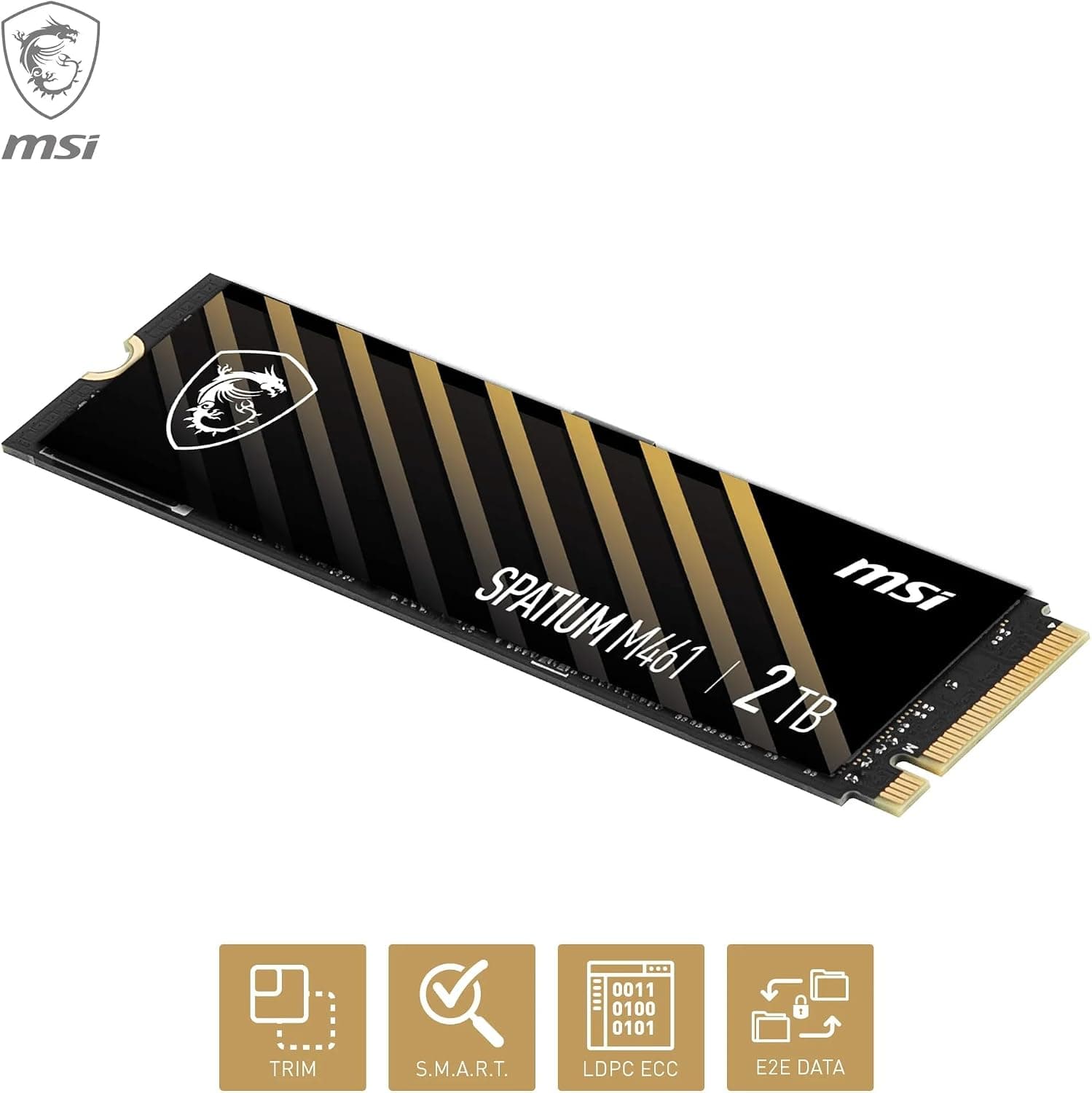 حافظه SSD MSI با رابط M.2 PCIe NVMe ظرفیت 2TB مدل SPATIUM M461 حافظه SSD MSI با رابط M.2 PCIe NVMe ظرفیت 2TB مدل SPATIUM M461