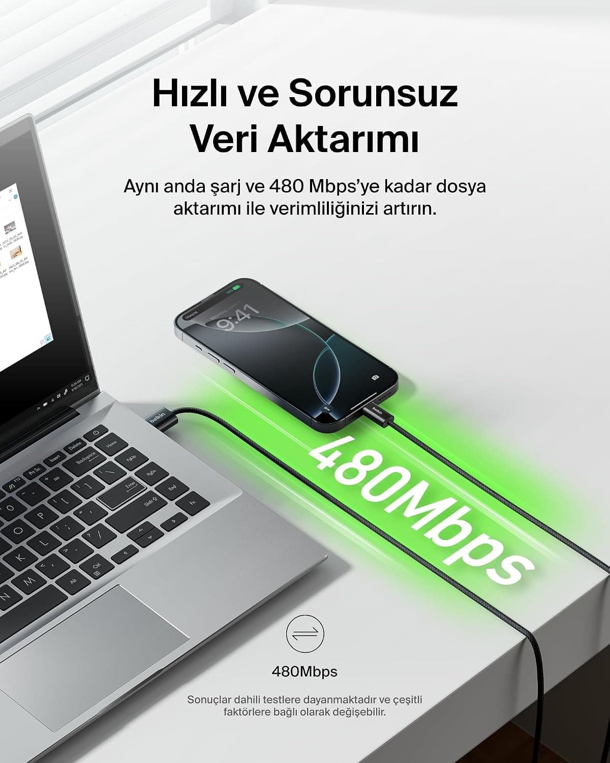 کابل مردانه Belkin USB-A به USB-C بافتهشده 1.5 متری 15 وات مشکی کابل مردانه Belkin USB-A به USB-C بافتهشده 1.5 متری 15 وات مشکی